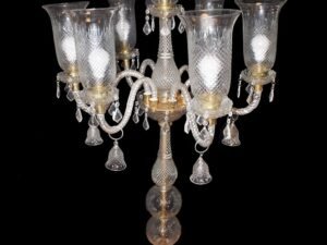 7 Glass Lamp Indian Design Customize Pedestal Lamp