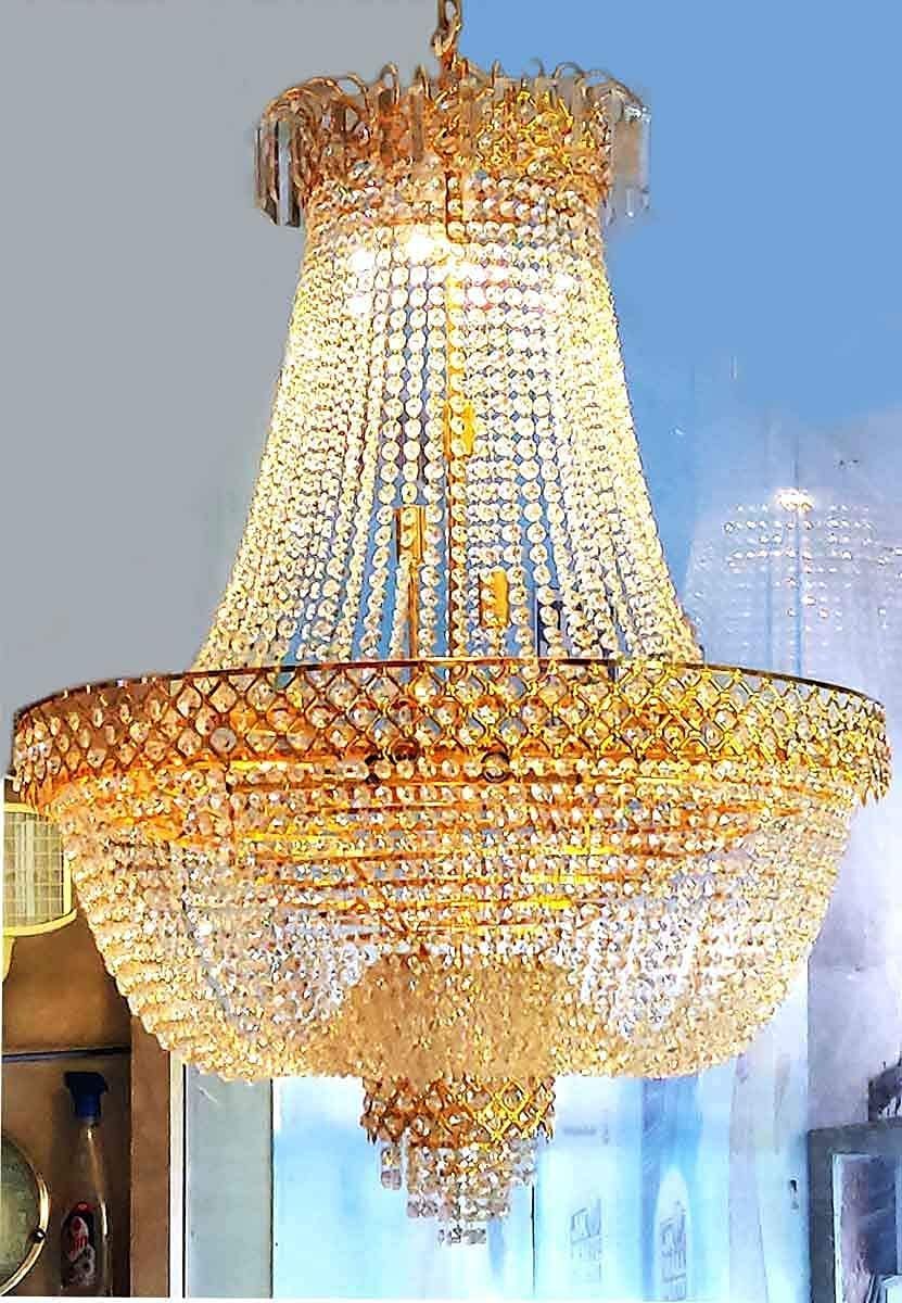 Antique Design Crystal Hanging Ceiling Light Chandelier - Image 2