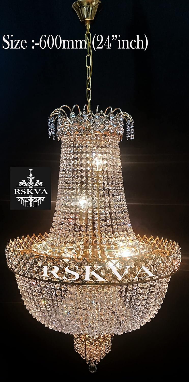 Antique Design Crystal Hanging Ceiling Light Chandelier - Image 4