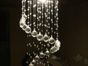 Spiral Modern Crystal Led Chandelier Ceiling Light