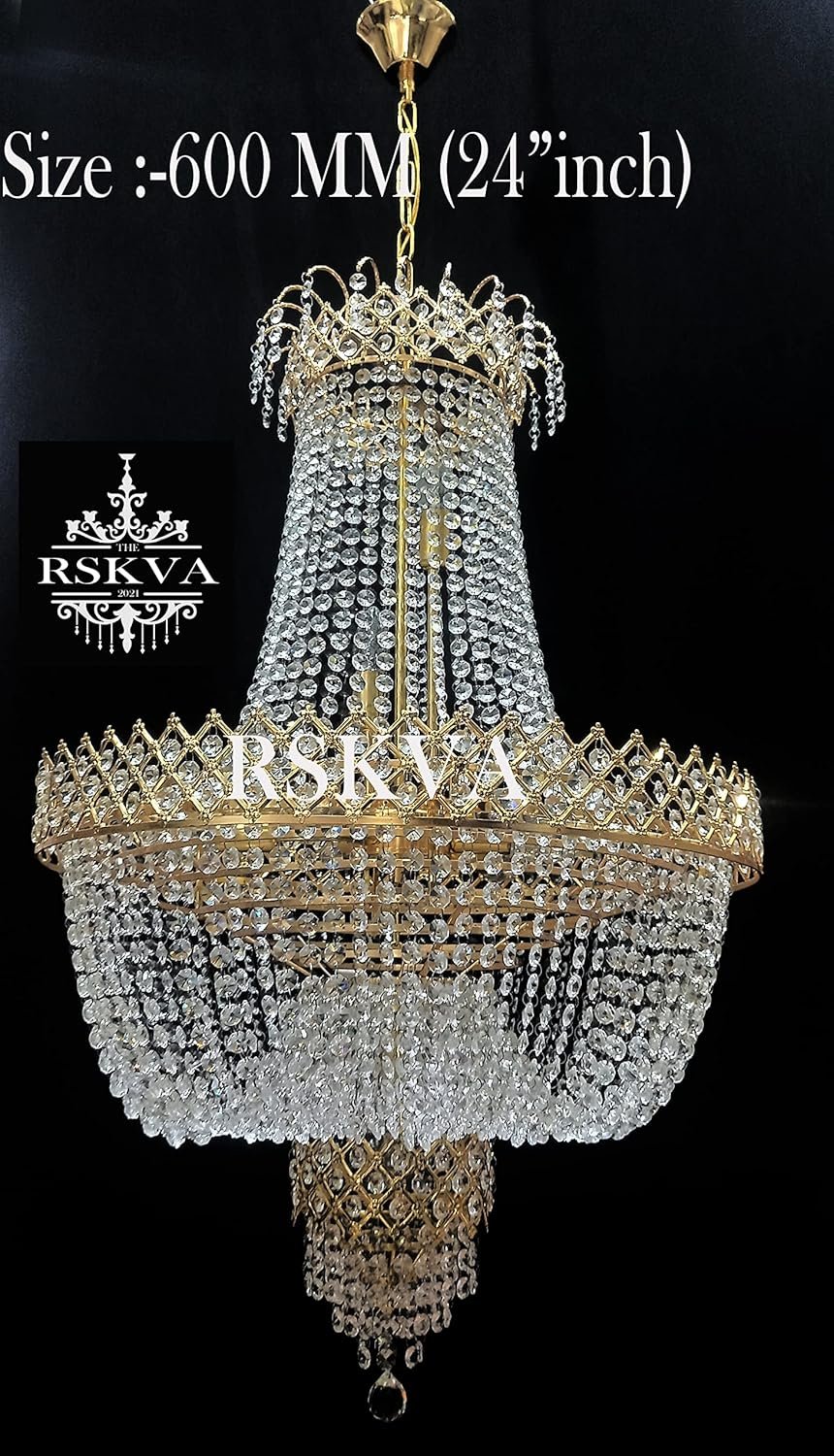 Antique Design Crystal Hanging Ceiling Light Chandelier - Image 5
