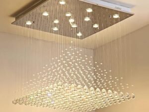 Pyramid Raindrop Crystal Chandelier