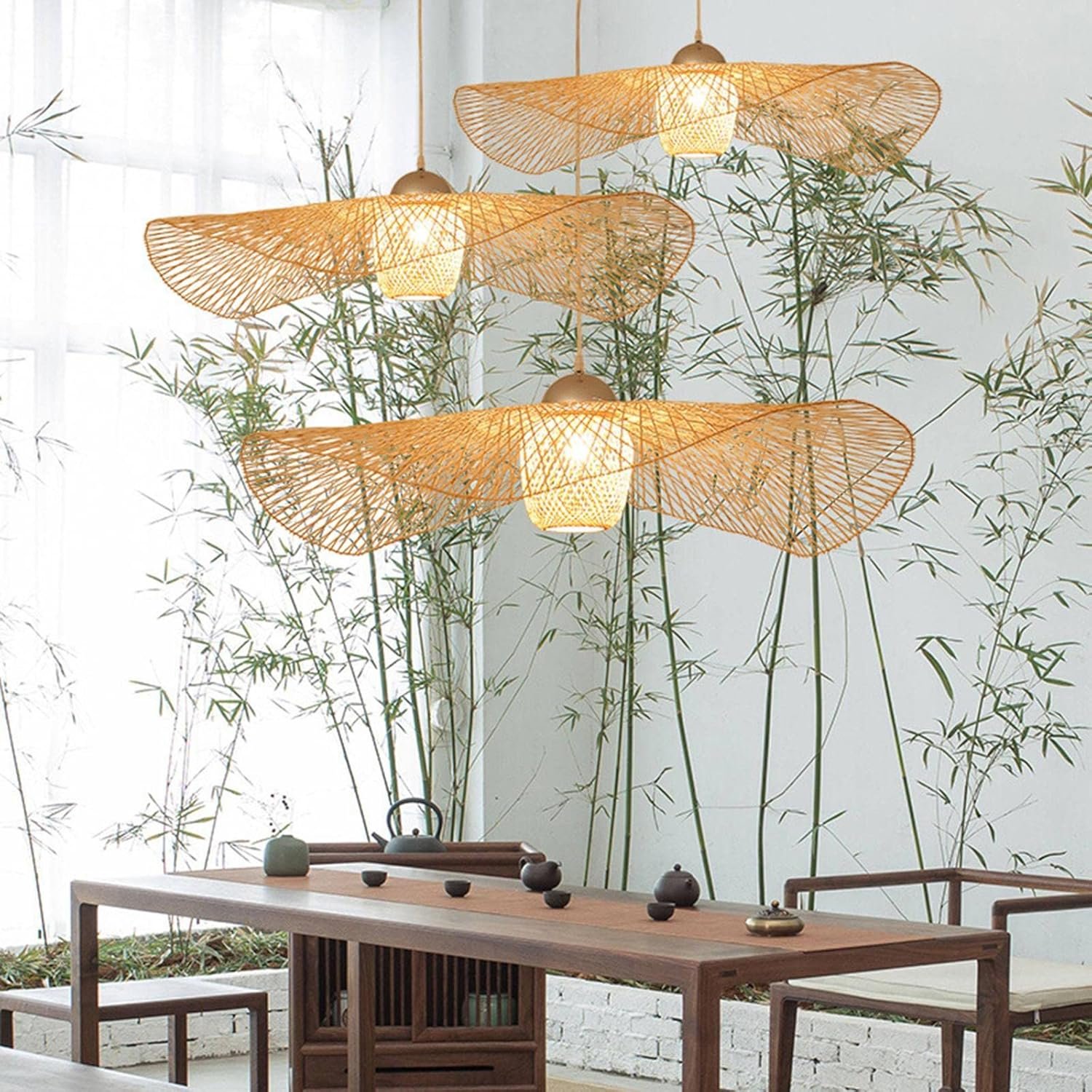 Java Trade Hand Woven Bamboo Pendant Light - Image 3