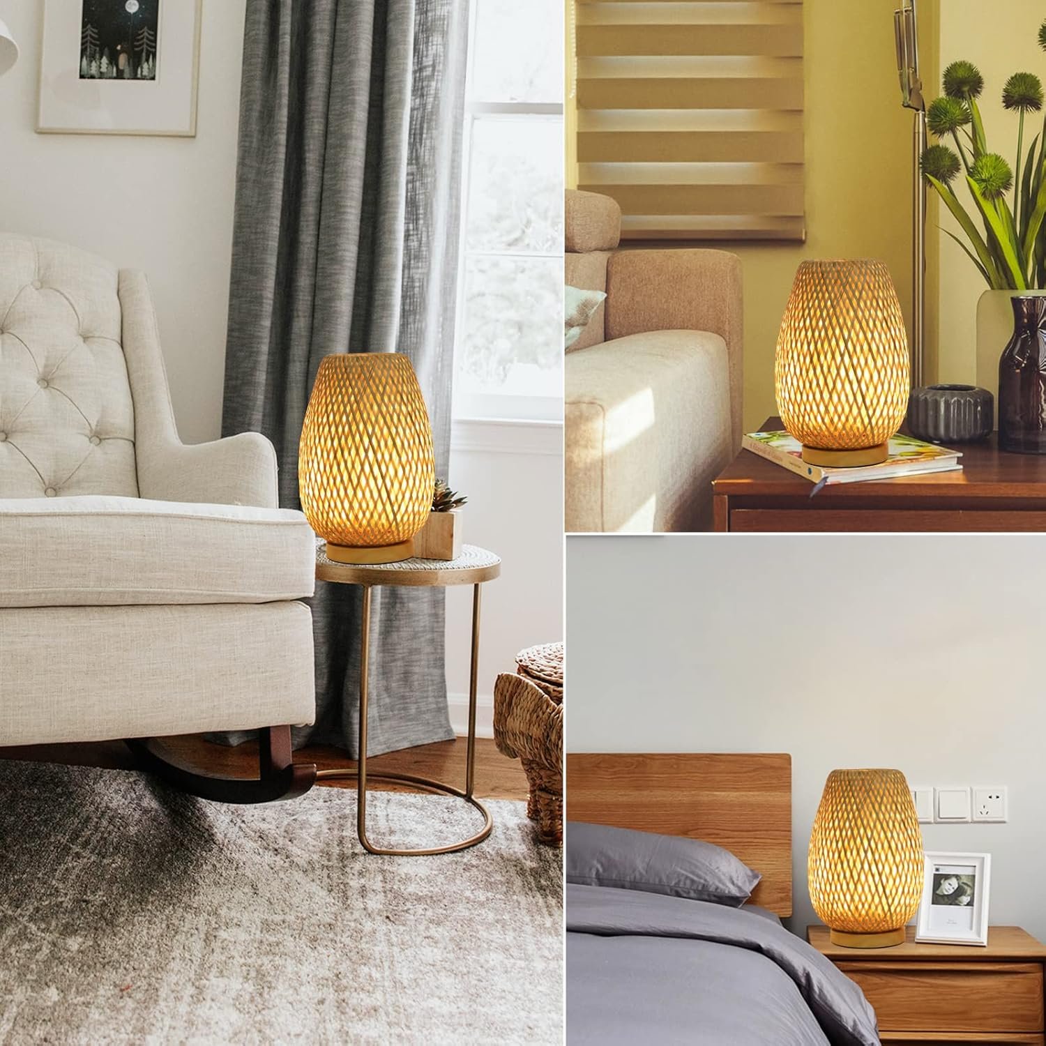 Dimmable Rattan Table Lamp - Image 6