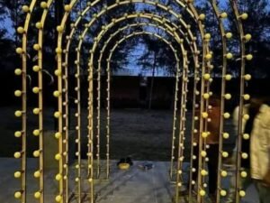 3D Neon Lightening Gate