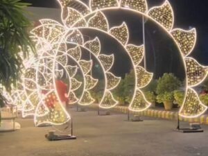 3D Neon Lightening Gate